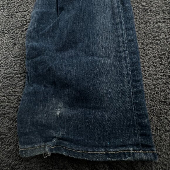 Big Star Sweet Boot Ultra Low Rise Denim Jeans Women Blue 27Lx33 Embroidered - Picture 16 of 16